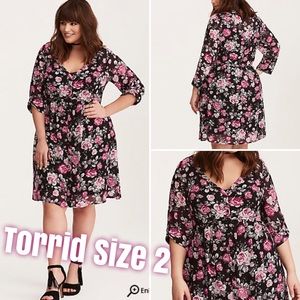 Floral Chiffon Shirt Dress